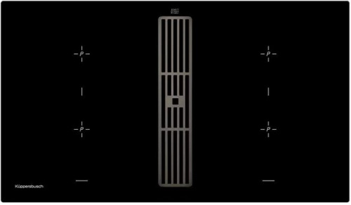 Варочная панель с вытяжкой Kuppersbusch KMI 9850.0 SR Black Chrome